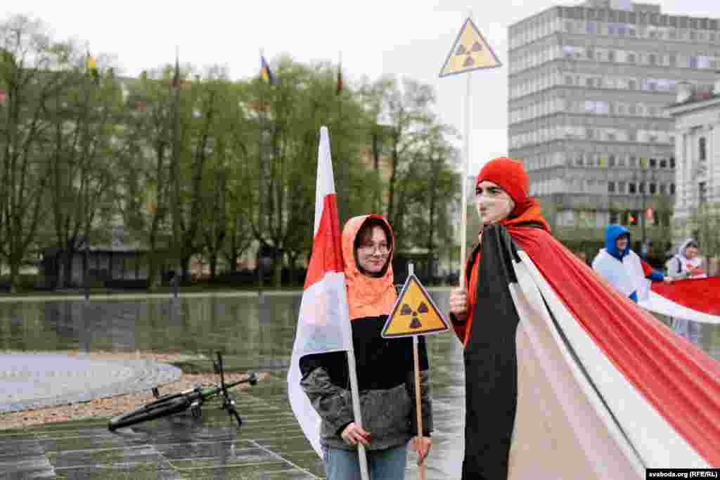 Lithuania — Anti-nuclear rally "Сharnobylski shliah" ("Chernobyl Way") in Vilnius, Lithuania, Belarus, 26Apr2023