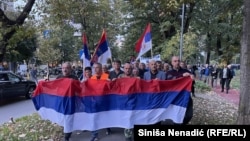 Protestna šetnja bivših pripadnika Vojske RS u Banjaluci, 20. oktobra 2023.