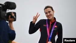 Выступающая за Кыргызстан бегунья Сардана Трофимова выиграла бронзу на Азиатских играх в Ханчжоу в 2022 году