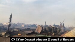 Пожар в селе Чистоозерье