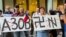 Акція протесту проти заходу «Двіж», проведеного у Празі 3-ю окремою штурмовою бригадою ЗСУ, 1 серпня
