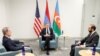 U.S. - U.S. Secretary of State Antony Blinken hosts talks between Foreign Minsters Ararat Mirzoyan of Armenia and Jeyhun Bayramov of Azerbaijan in Arlington, May 4, 2023.