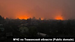 Пожары в Тюменской области