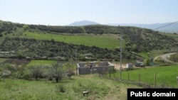 A new house is built in Berkaber, a border village in Tavush Province, in April 2024. (file photo)