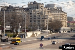 Pogled na glavni grad Tiraspolj, proruske separatističke regije u Moldaviji, 23. februara 2023.