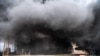 Пажар на нафтабазе ў Казацкай бухце Севастопаля 29 красавіка 2023 года. Ілюстрацыйнае фота
