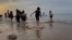 GAZA -- Deir Al-Balah -- FAMILY -- BEACH