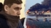 Сергій Волков, співробітник Росгвардії, засуджений у РФ за те, що не зміг захистити Керченський міст від атак ЗСУ. Колаж