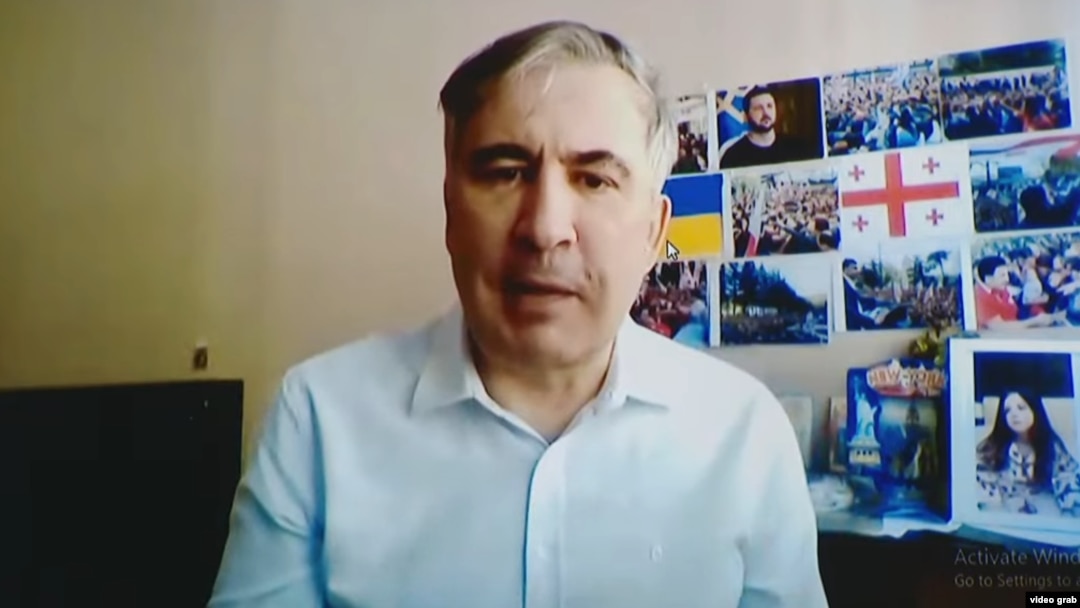 Mihail Saakașvili a participat la o sesiune de judecată online în septembrie.