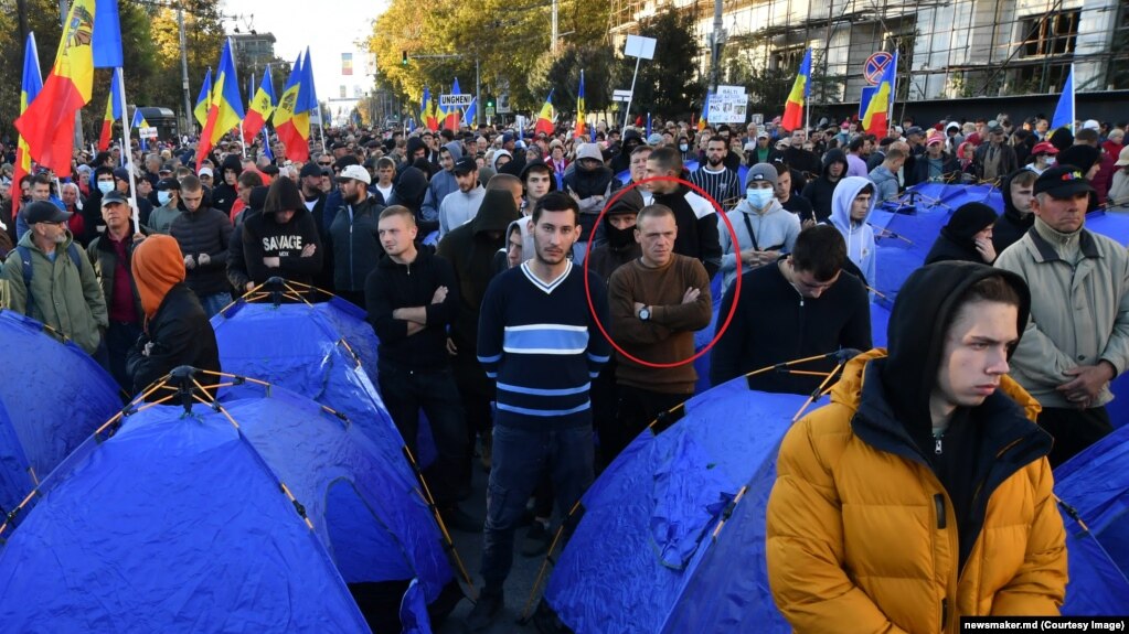 Alexandr Cocii a fost prezent la un protest organizat de partidul Șor. 