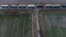 An aerial photo made with a drone shows trucks standing in a queue at the Polish-Ukrainian border in Hrebenne, southeast Poland, on November 27.