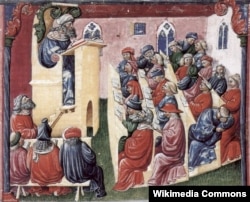 Лоренцо де Вольтолина. Занятия в Болонском университете. Середина XIV века