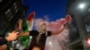 هزاران نفر در بریتانیا به طرفداری از فلسطینی ها مظاهره کردند 
