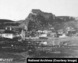 Kars, in today's eastern Turkey, seen in September 1919, when the fortress town was under control of Armenian forces