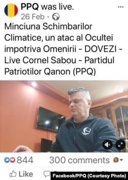 Pe pagina Partidului Patrioților Qanon, președintele partidului face transmisii live aproape zilnice.