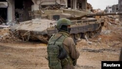 ისრაელის არმიის სამხედრო ღაზის სექტორში. 2023 წლის 1 დეკემბერი