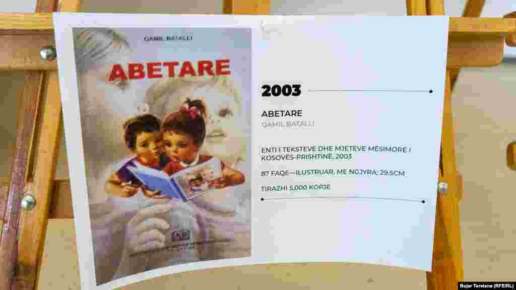 Abetarja e botuar në vitin 2003 nga Enti i Teksteve Mësimore i Kosovës.