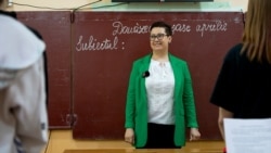 Moldova, Arina Negrei from Stefan Voda came back to Moldova from Italy and now is a teacher in the "Stefan cel Mare" high school