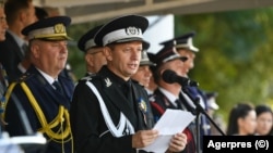 Locotenent-colonel Claudiu Stefan Chindris, comandant (rector) al Academiei de Poliție „Alexandru Ioan Cuza”. Foto: Agerpres