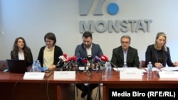 Pres konferencija prave za statistiku Crne Gore (Monstat) 25. januara 2024. 