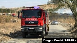 Vatrogasno vozilo u Novom Sadu, 30. avgusta 2024.