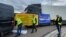 The truckers are demanding the reimposition of limits on the number of Ukrainian-licensed trucks entering Poland. 