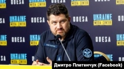 Ukrianian Navy spokesman Dmytro Pletenchuk (file photo)