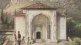 Раффе О. Дюрбе Хаджі Герая, 1837 рік. Остання велика споруда Криму, прикрашена орнаментом «сельджуцький ланцюг»