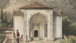 Раффе О. Дюрбе Хаджи Герая, 1837 год. Последнее крупное сооружение Крыма, украшенное орнаментом «сельджукская цеп»