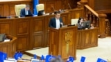 Proiectul de lege privind crearea PACCO este prezentat de la tribuna Parlamentului de deputatul PAS, Igor Chiriac, 20 februarie 2025.