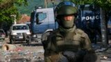 Pjesëtar i KFOR-it në veri të Kosovës.