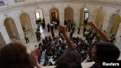 Protest koji poziva na prekid vatre u Gazi, na Capitol Hillu u Washingtonu, SAD, 18. oktobra 2023.