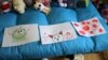 Малюнки дітей, які відвідали кімнату терапії м’якою іграшкою у Запоріжжі 