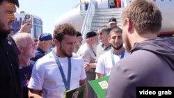 Akhmat Kadyrov greets Olympic athletes