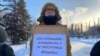 Искандер Ясавеев. Акция против преследования журналистов, Казань, 10 декабря 2023 года
