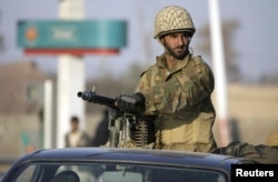 A Pakistani soldier near Peshawar, the capital of the northwestern province of Khyber Pakhtunkhwa.(file photo)