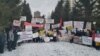 Новосибирск, пикет против мусорных полигонов