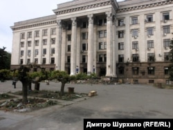 Будинок профспілок в Одесі 9 травня 2014 року