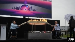 A scene from this year's Paralympics torch relay