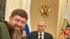Чеченскиот лидер Рамзан Кадиров и рускиот претседател Владимир Путин. Фотографија од Телеграмскиот канал на Рамзан Кадиров