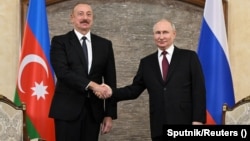 Ռուսաստանի և Ադրբեջանի նախագահներ Վլադիմիր Պուտին և Իլհամ Ալիև, արխիվ