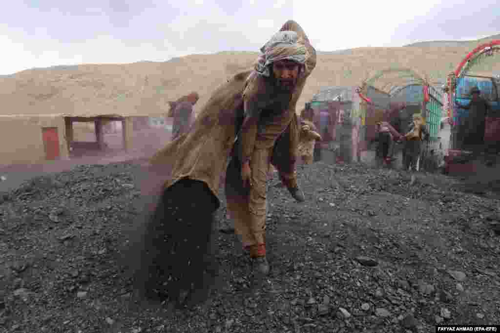 A Pakistani miner works at a coal mine on May Day in Quetta.