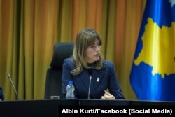 Ministarka pravde Kosova Aljbuljena Hadžiju, 7. decembar 2023.
