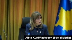 Kosovska Ministarka pravde Aljbulena Hadžiu 7. decembra 2023.