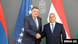 A Boszniai Szerb Köztársaság elnöke Orbán Viktor miniszterelnökkel kétnapos budapesti látogatásán, 2023. október 2-án