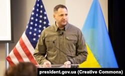 Глава Офиса президента Украины Андрей Ермак во время визита в США, 5 декабря 2023 года