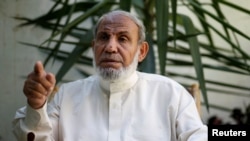 Mahmud Kaled Zahar, jedan od osnivača Hamasa koji je stavljen na američku listu sankcija, Gaza, 8. septembar 2018.
