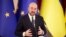 Charles Michel în timpul vizitei la Kiev, noiembrie 2023.