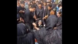 پدر کیان برای اولین بار بر مزار فرزندش حاضر شد