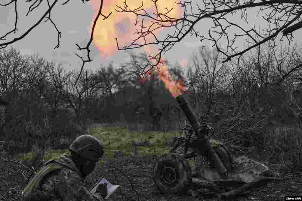 A Ukrainian mortar fires at Russian positions near Bakhmut on March 8.&nbsp; With Russian regular forces and soldiers from the notorious Wagner private military company surrounding Bakhmut on three sides, Chasiv Yar, located on a hill just a few kilometers west of the beleaguered city in the eastern Donetsk region, is likely to become the next bulwark against Moscow&#39;s forces.